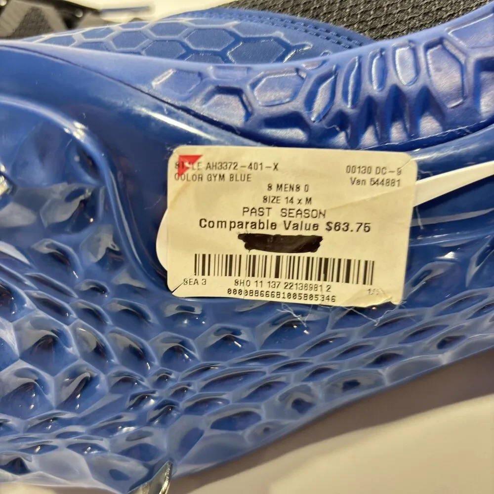 Nike Force Zoom Trout 5 Pro Gym Blue Baseball Cleats MLB AH3372-401 Men Size 14